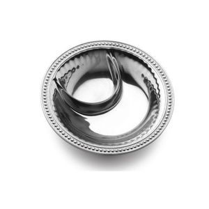 Wilton Armetale Flutes & Pearls Small Chip & Dip